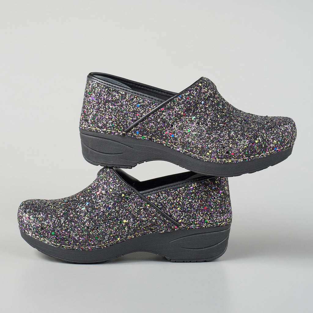 Dansko XP 2.0 Black Glitter Clog