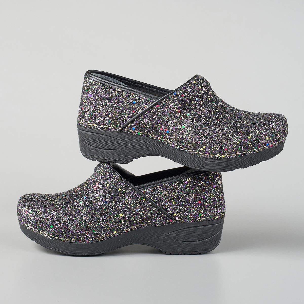 Dansko XP 2.0 Black Glitter Clog