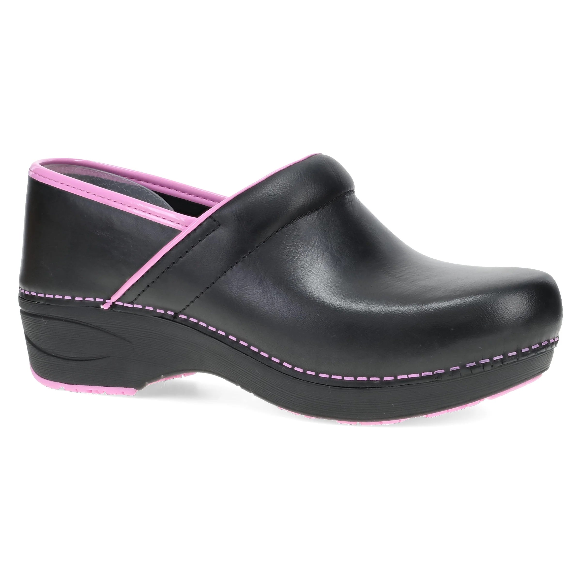Dansko XP 2.0 Black/Pink Leather Clog