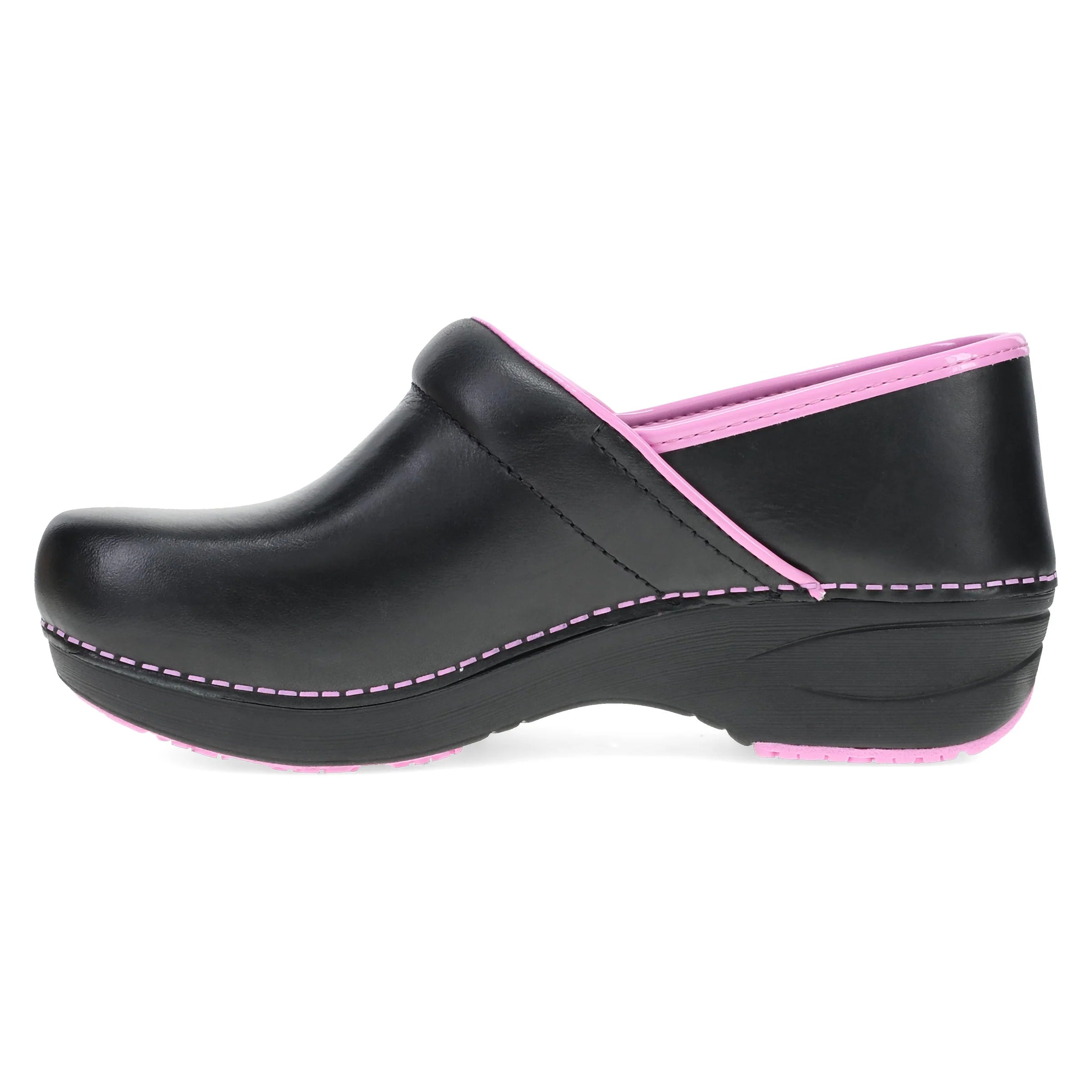 Dansko XP 2.0 Black/Pink Leather Clog