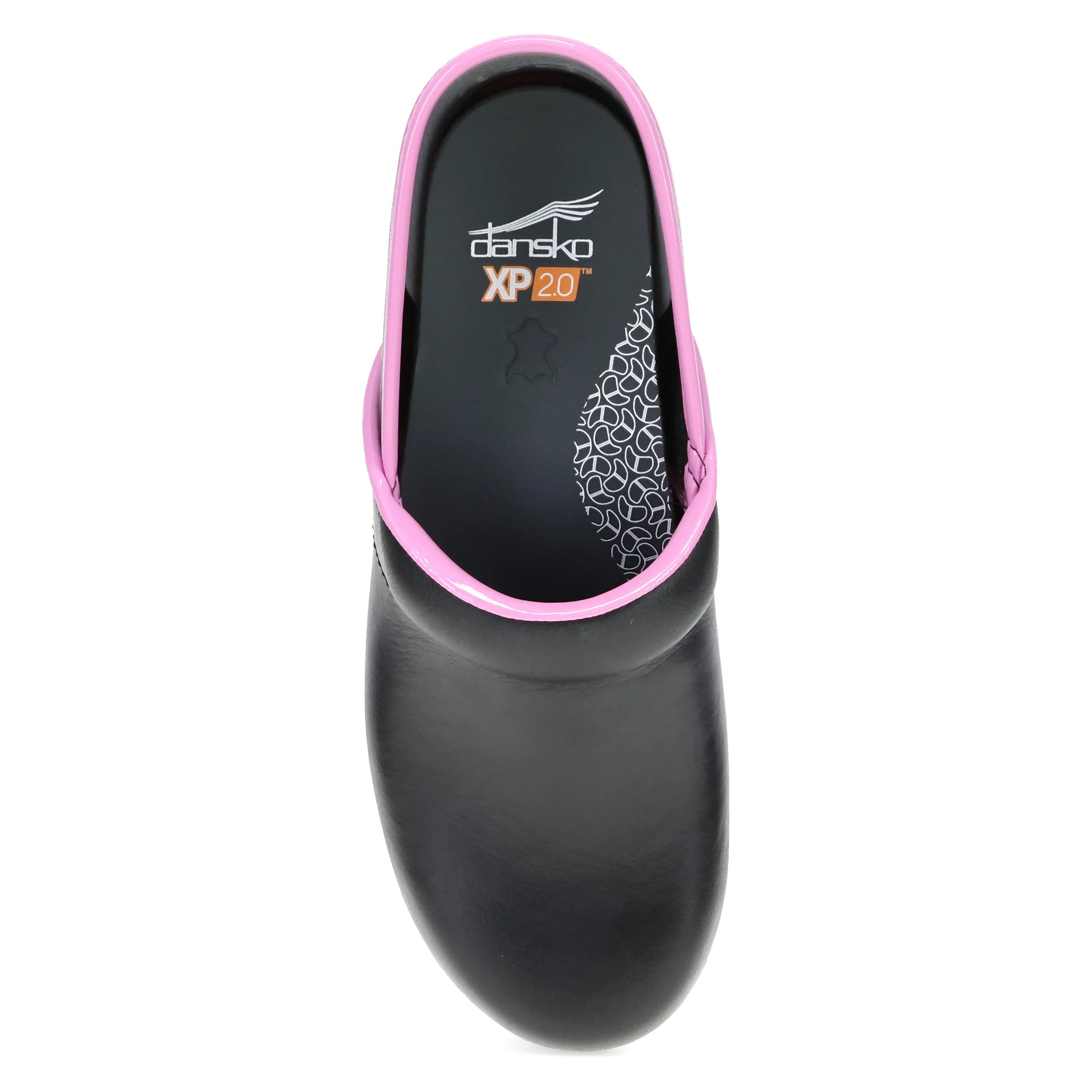 Dansko XP 2.0 Black/Pink Leather Clog