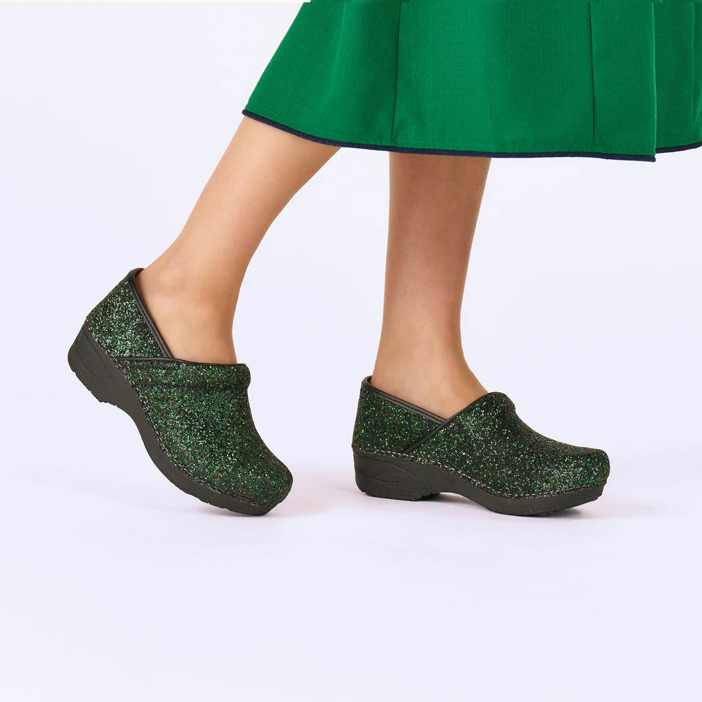Dansko XP 2.0 Elixir Green Glitter Clog