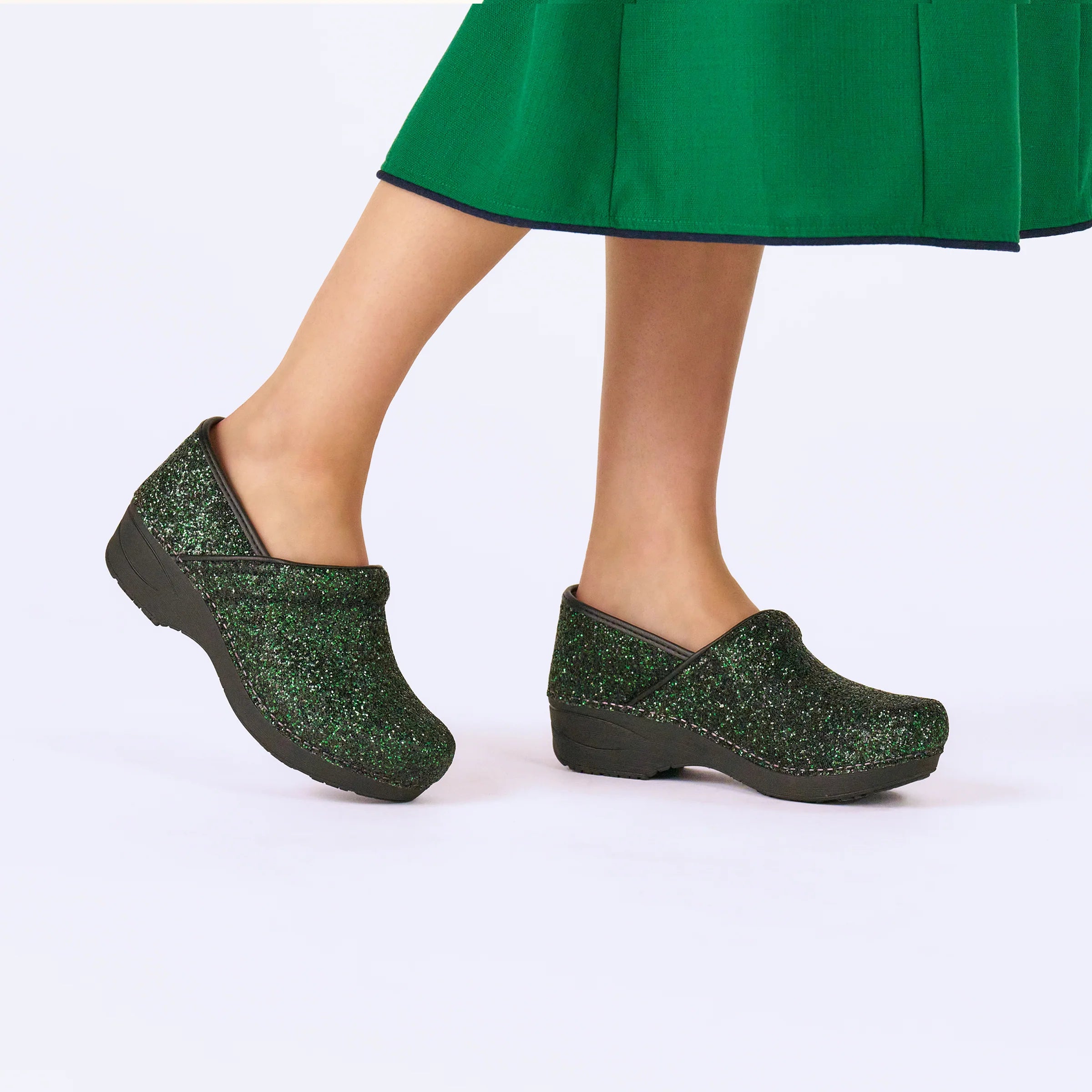 Dansko XP 2.0 Elixir Green Glitter Clog