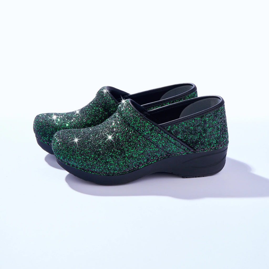 Dansko XP 2.0 Elixir Green Glitter Clog