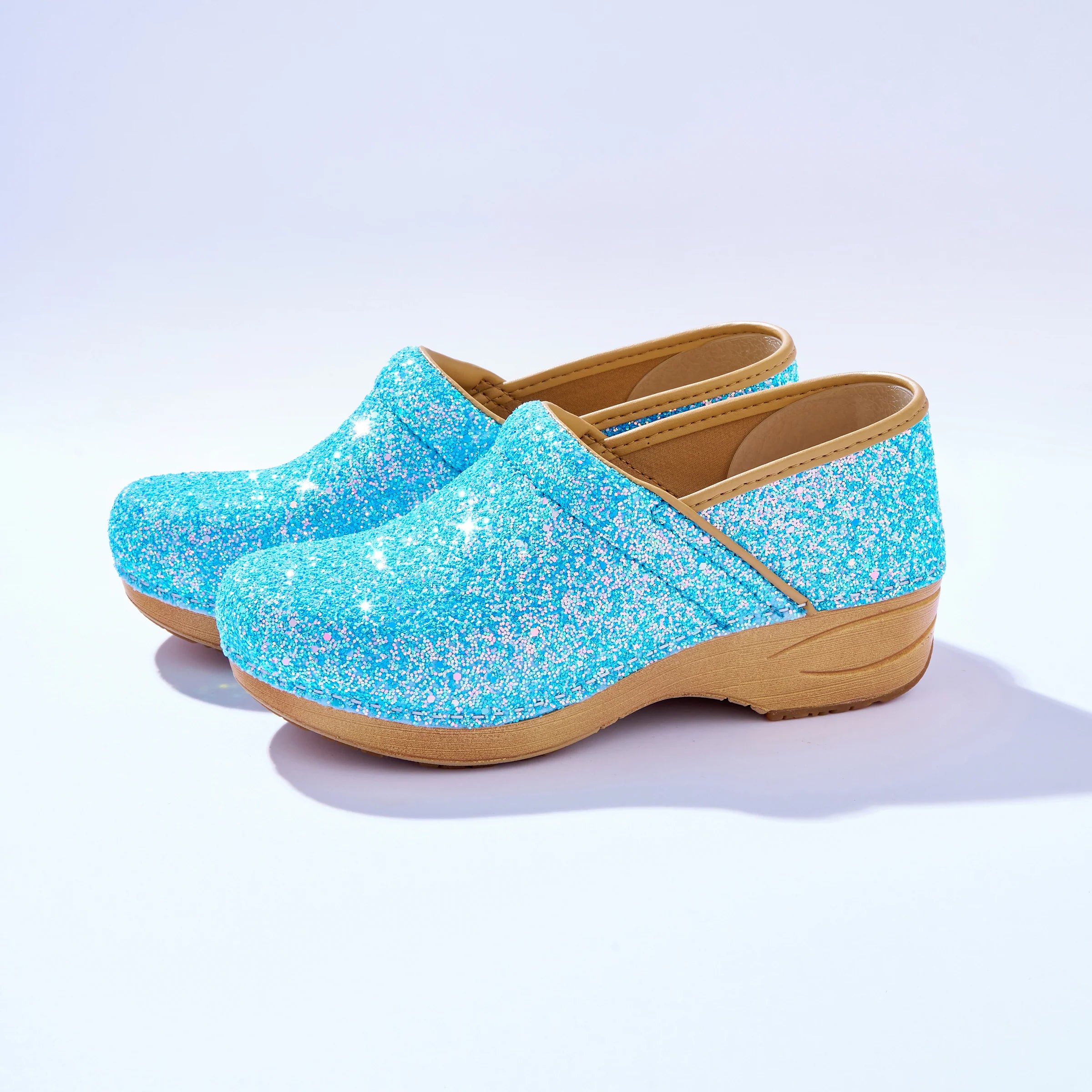 Dansko XP 2.0 Ice Blue Glitter Clog