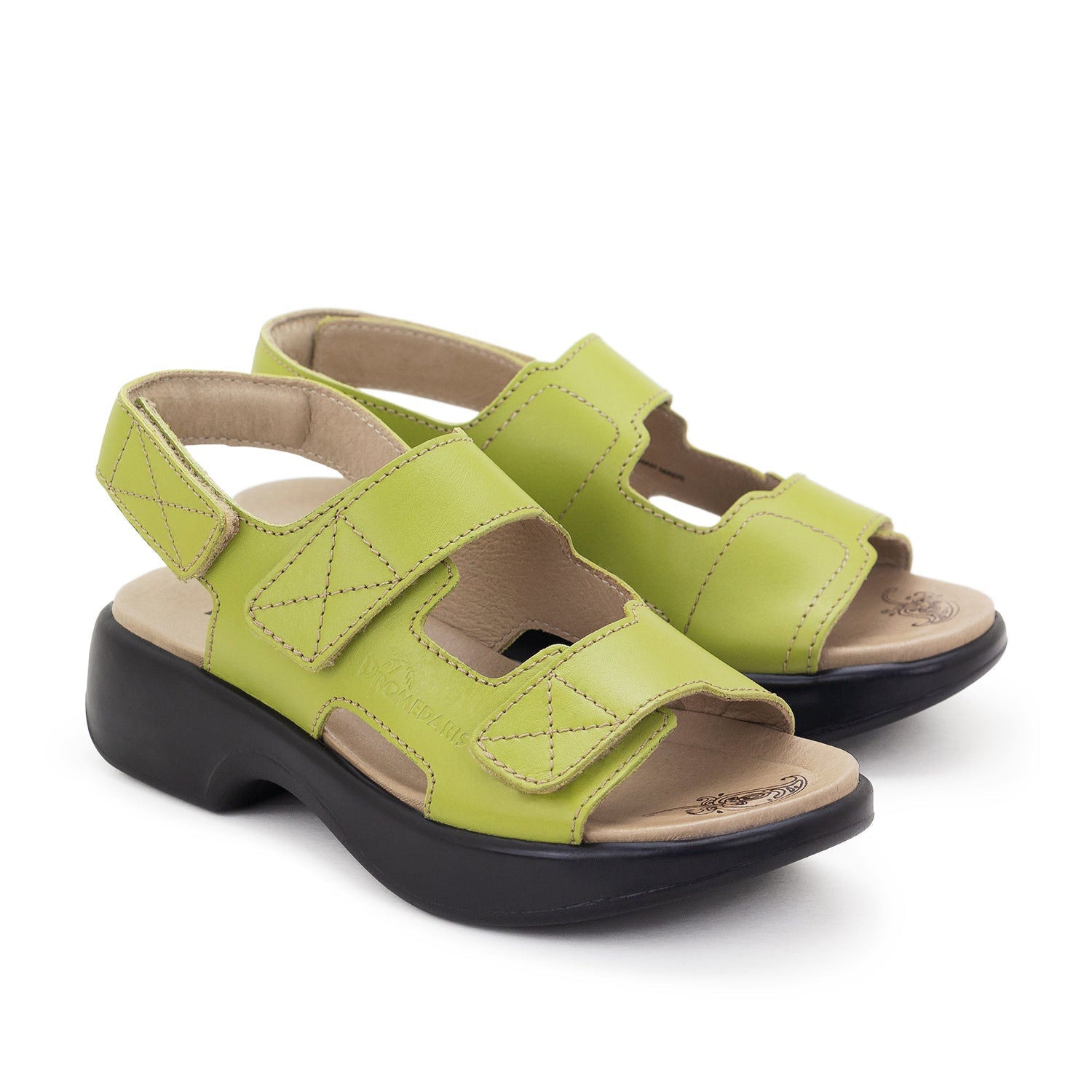 Dromedaris Dakota Leather Adjustable Sandals