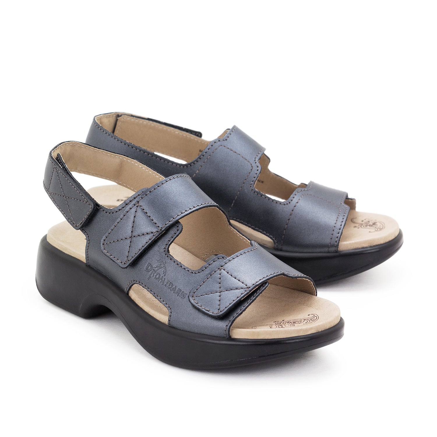 Dromedaris Dakota Leather Adjustable Sandals