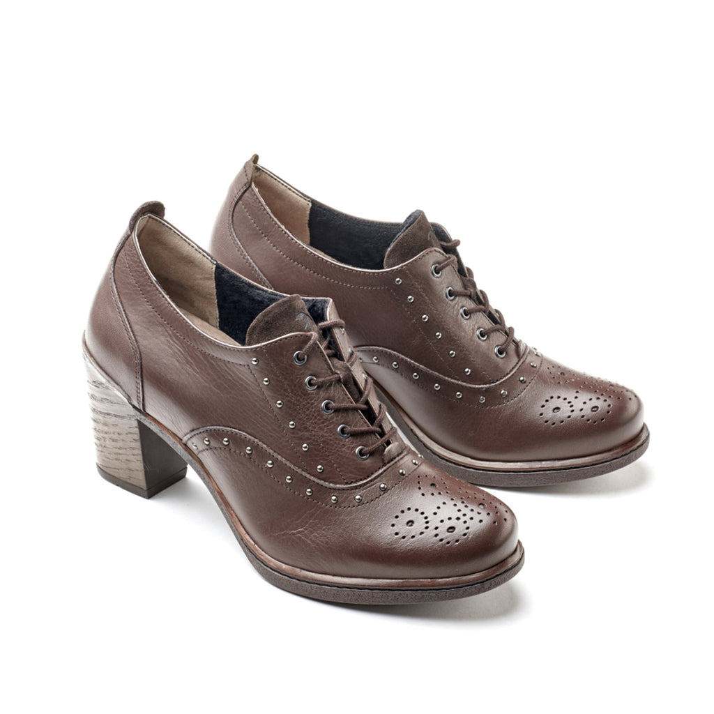 Dromedaris Gaby Mid-Heel Lace-Up Shoe