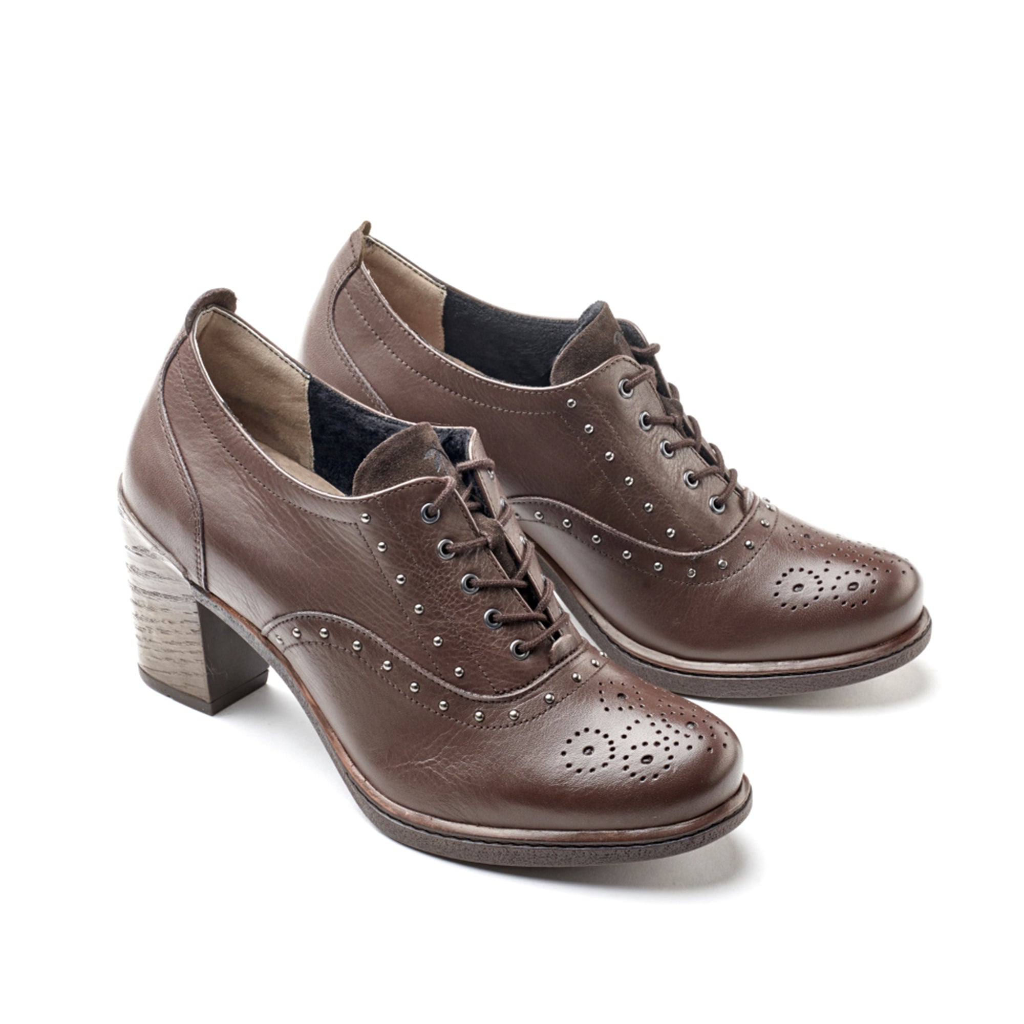 Dromedaris Gaby Mid-Heel Lace-Up Shoe