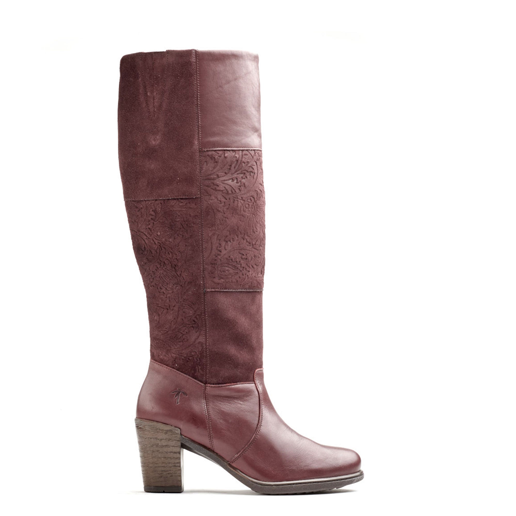 Dromedaris Geneva High Riding Leather & Suede Boot