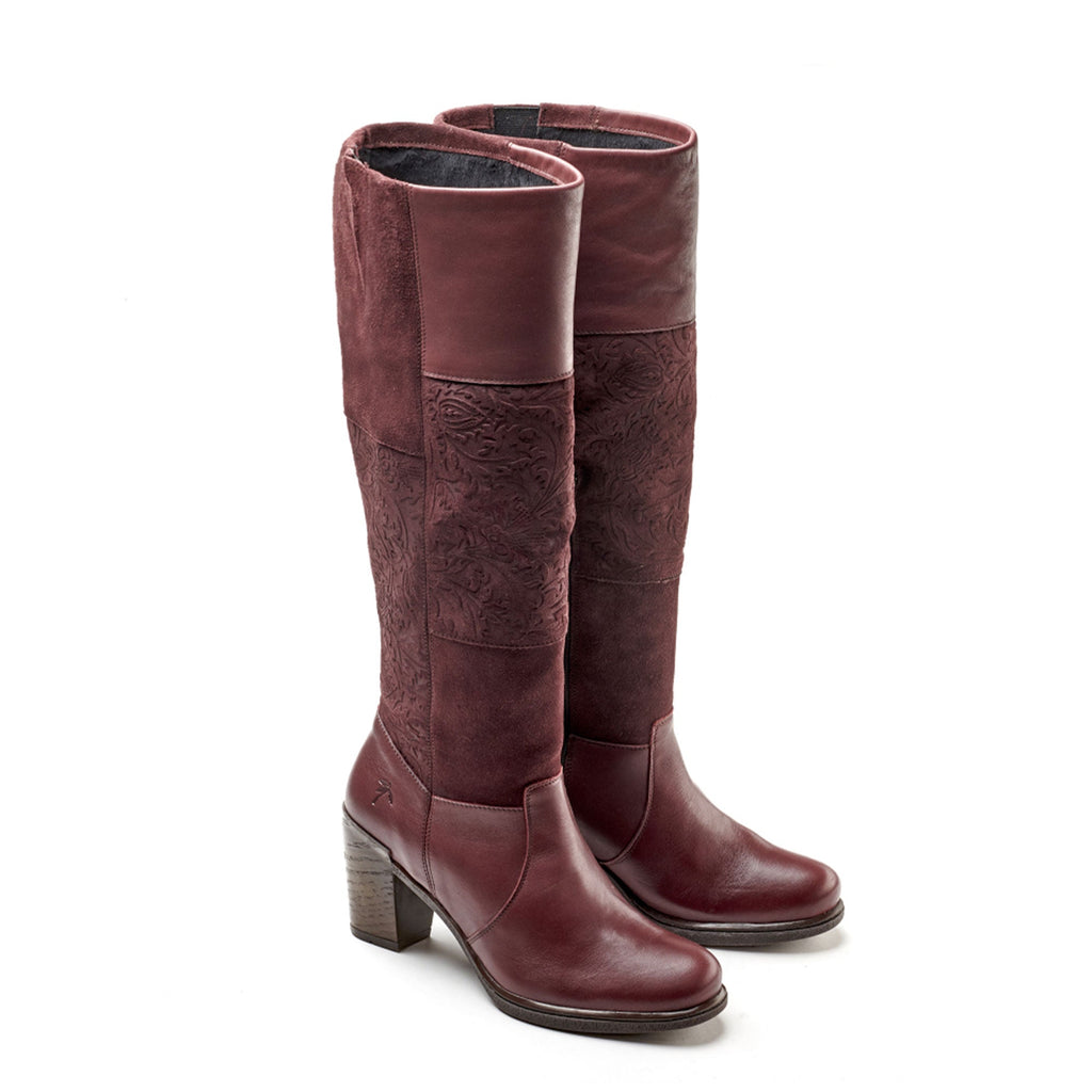 Dromedaris Geneva High Riding Leather & Suede Boot