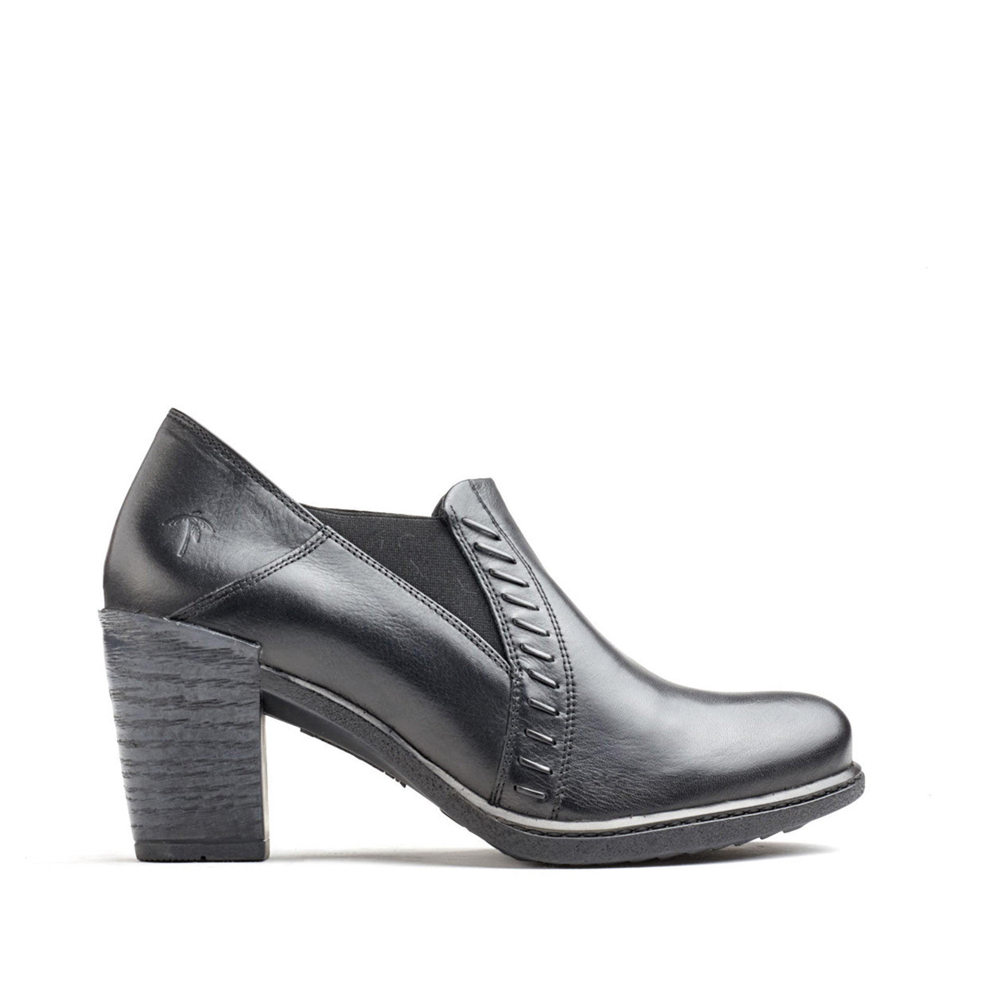 Dromedaris Gina Mid-Heel Leather Pump