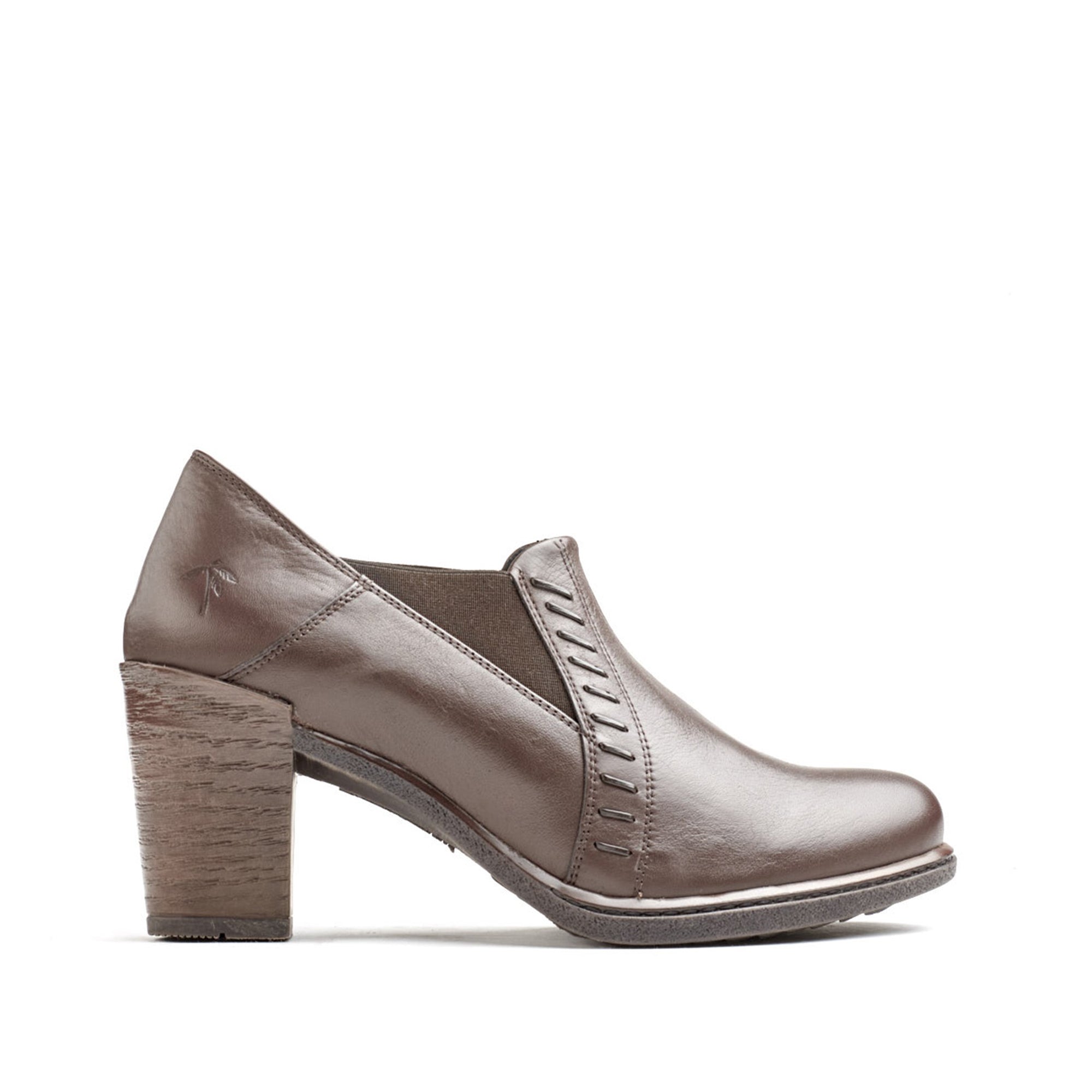 Dromedaris Gina Mid-Heel Leather Pump