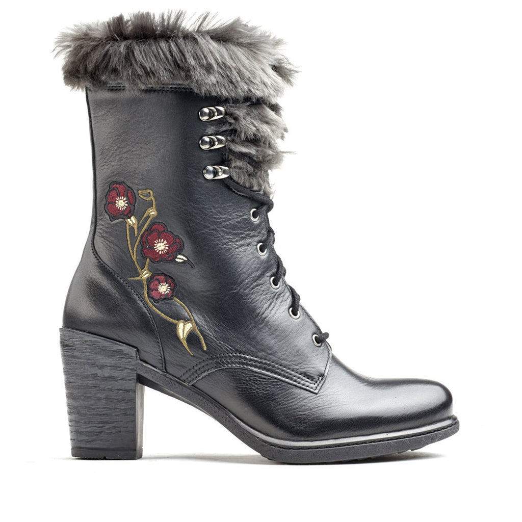 Dromedaris Goldie Leather Mid-Heel Boot