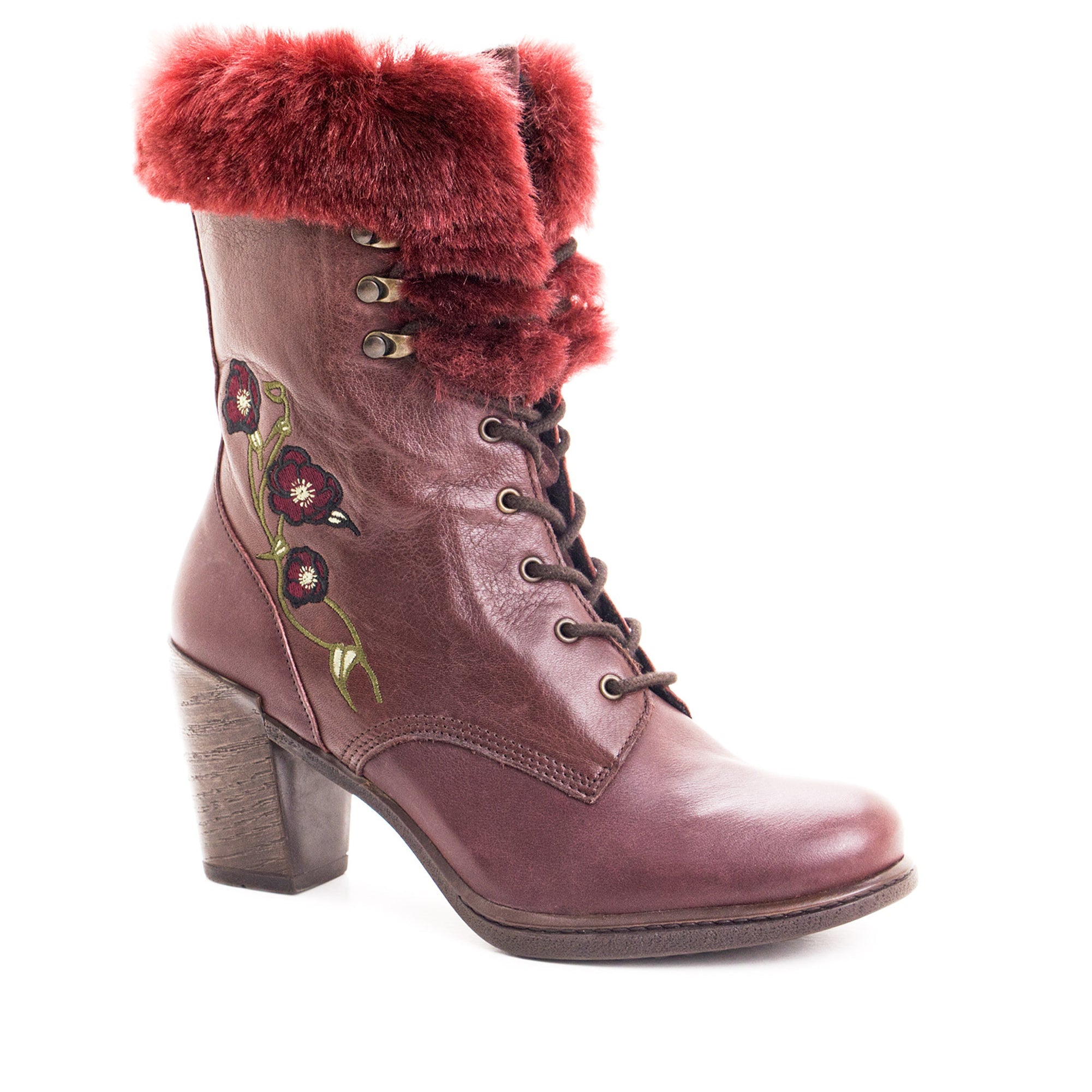 Dromedaris Goldie Leather Mid-Heel Boot