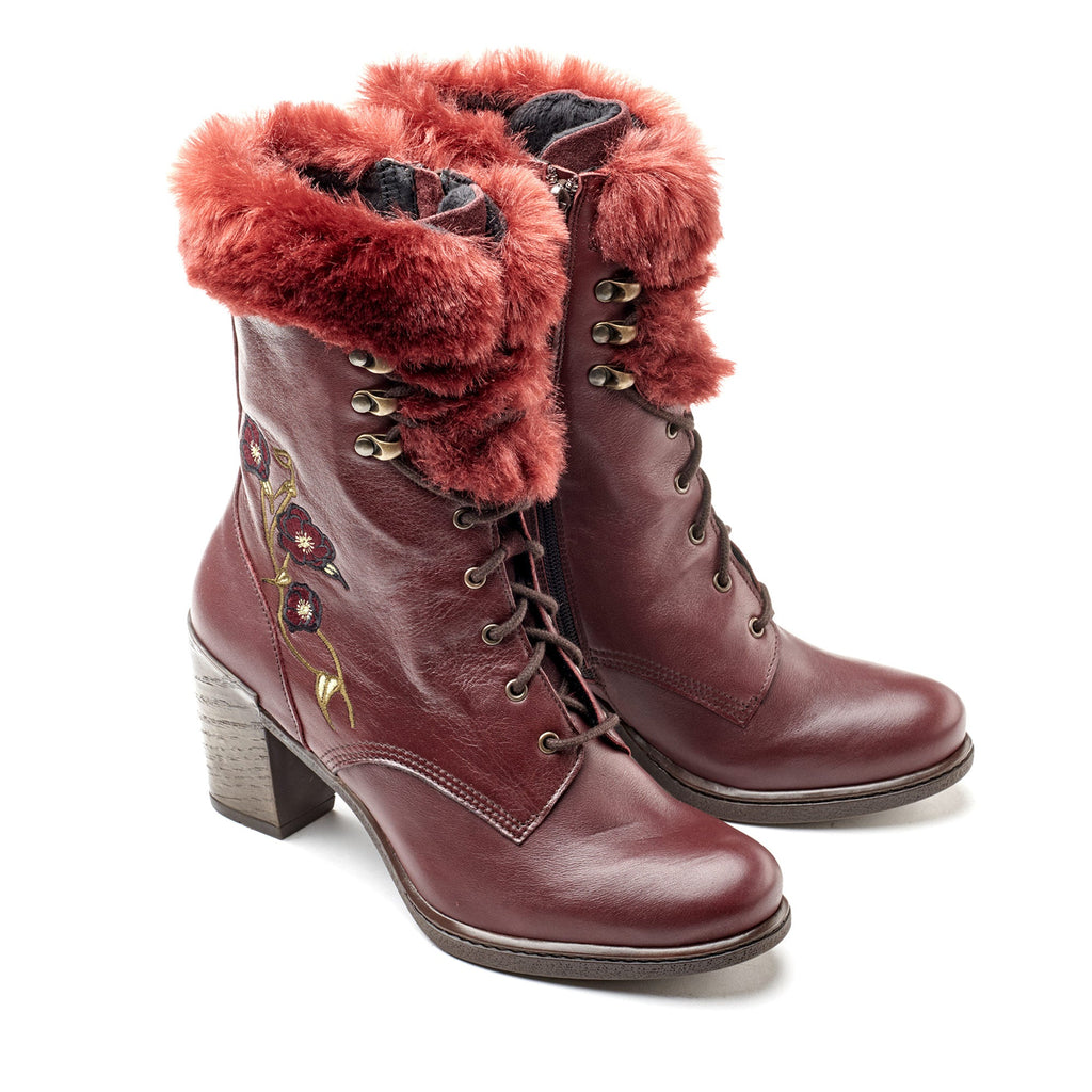 Dromedaris Goldie Leather Mid-Heel Boot