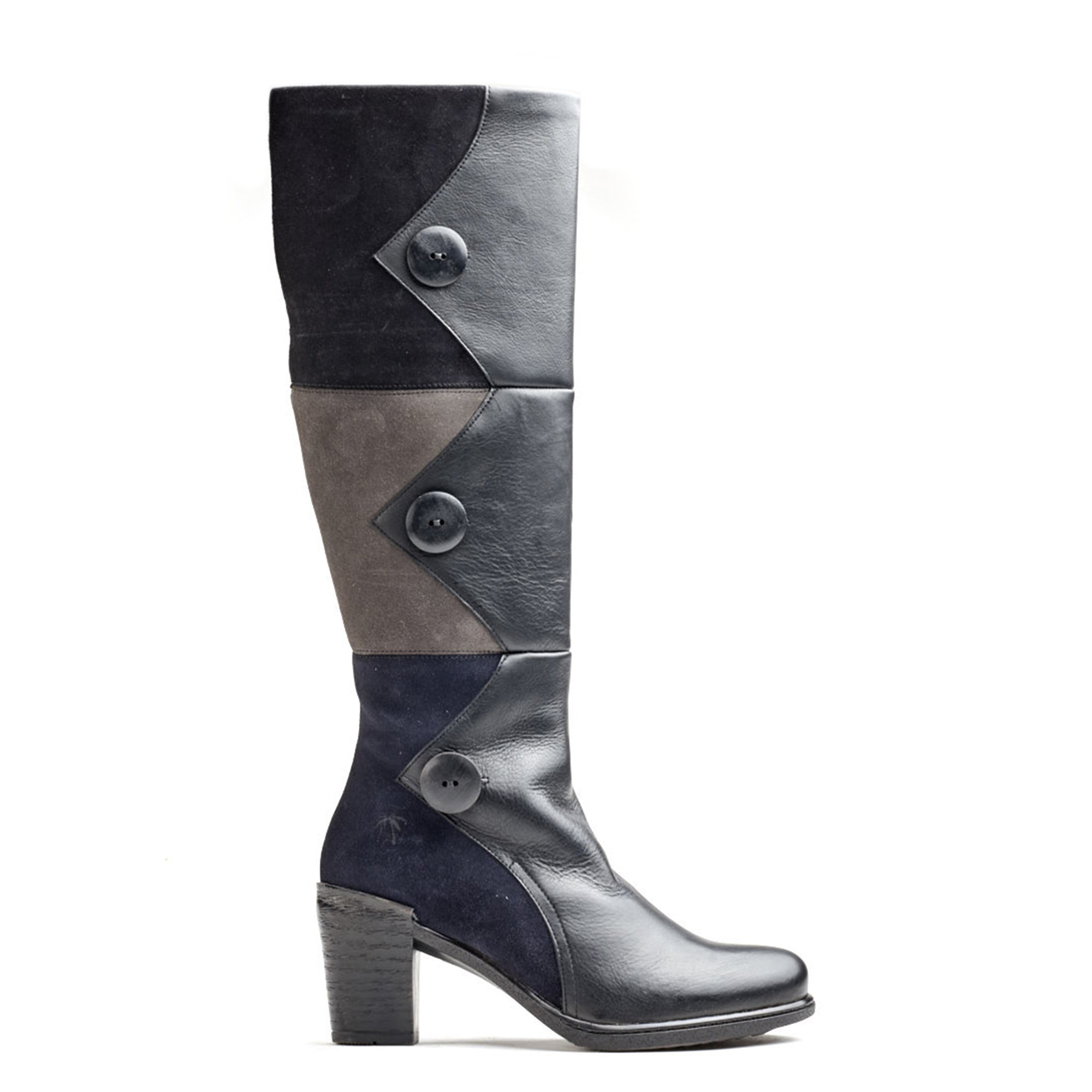 Dromedaris Gwyneth High Riding Leather & Suede Boot