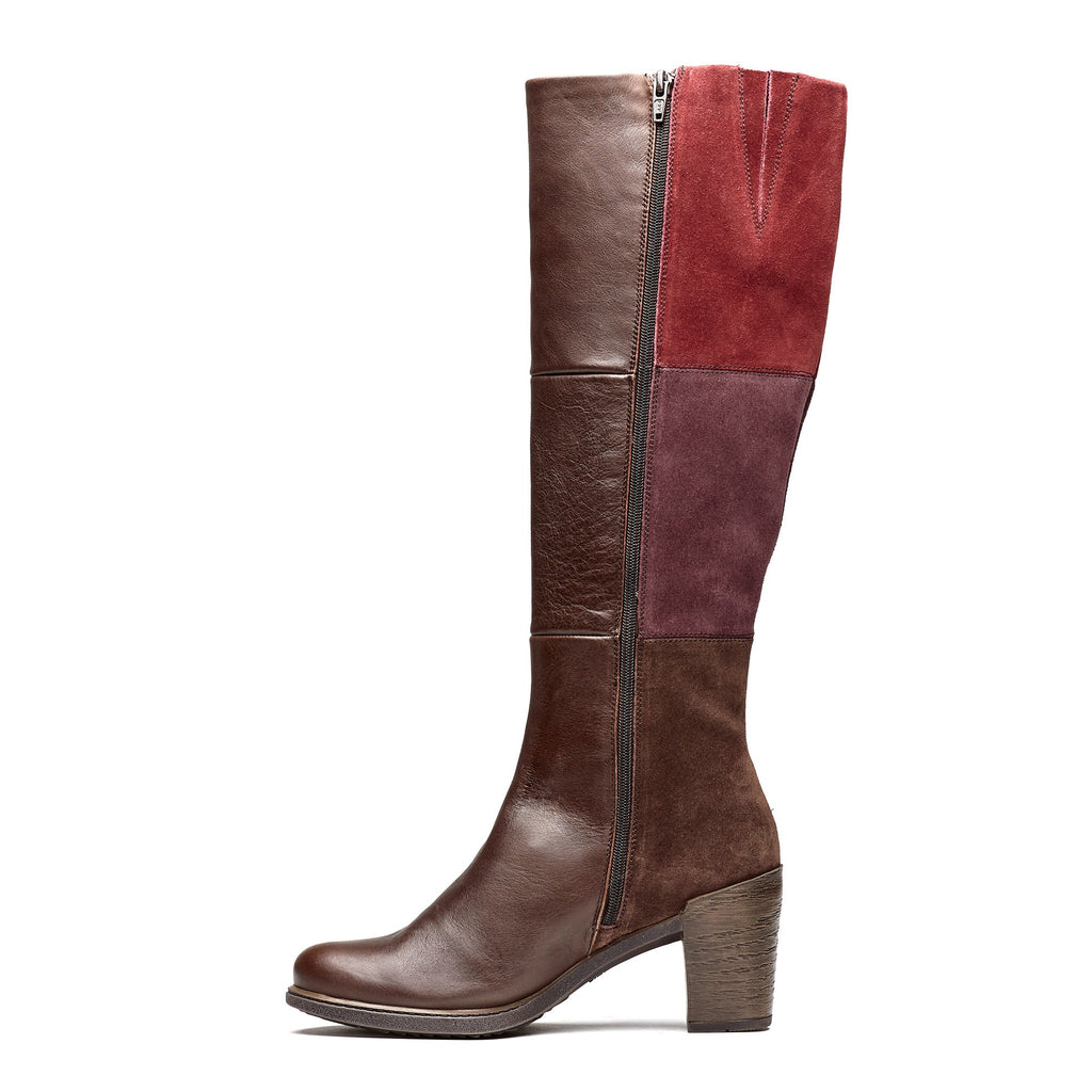 Dromedaris Gwyneth High Riding Leather & Suede Boot