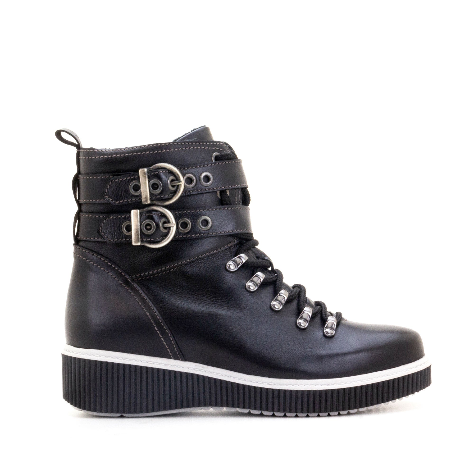 Dromedaris Jessie Leather Wedge Boot