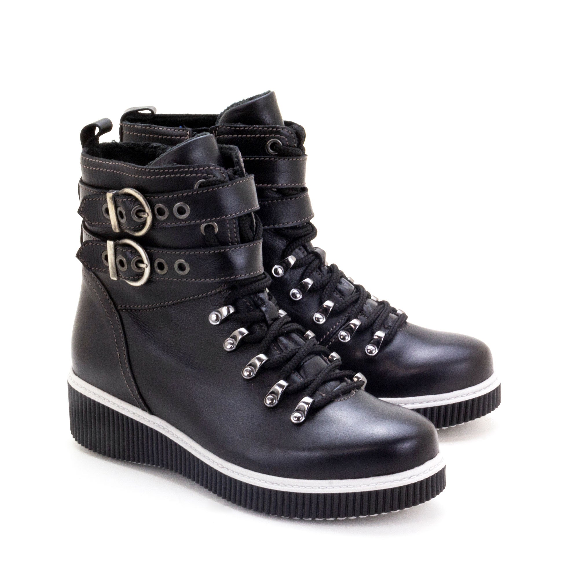 Dromedaris Jessie Leather Wedge Boot