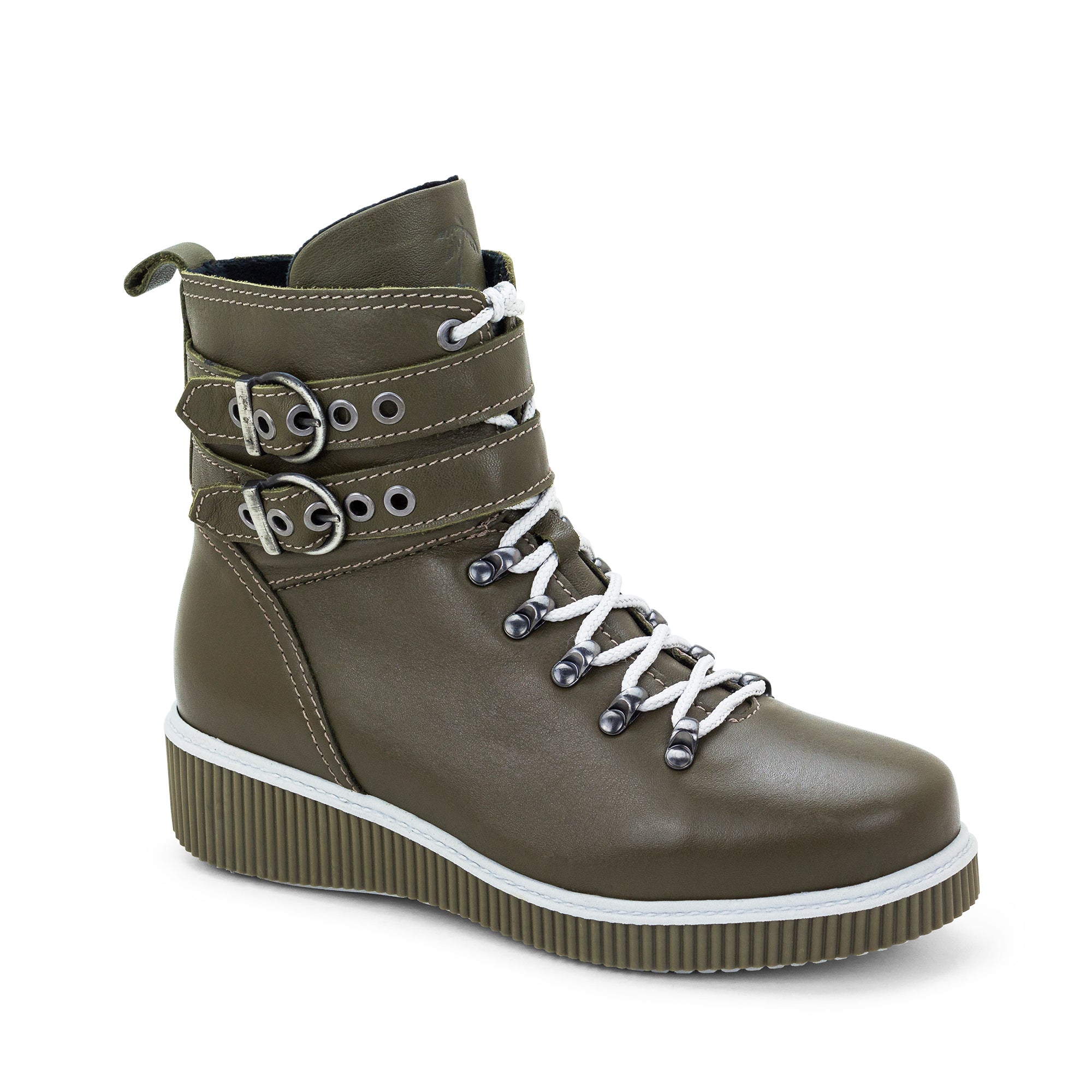 Dromedaris Jessie Leather Wedge Boot