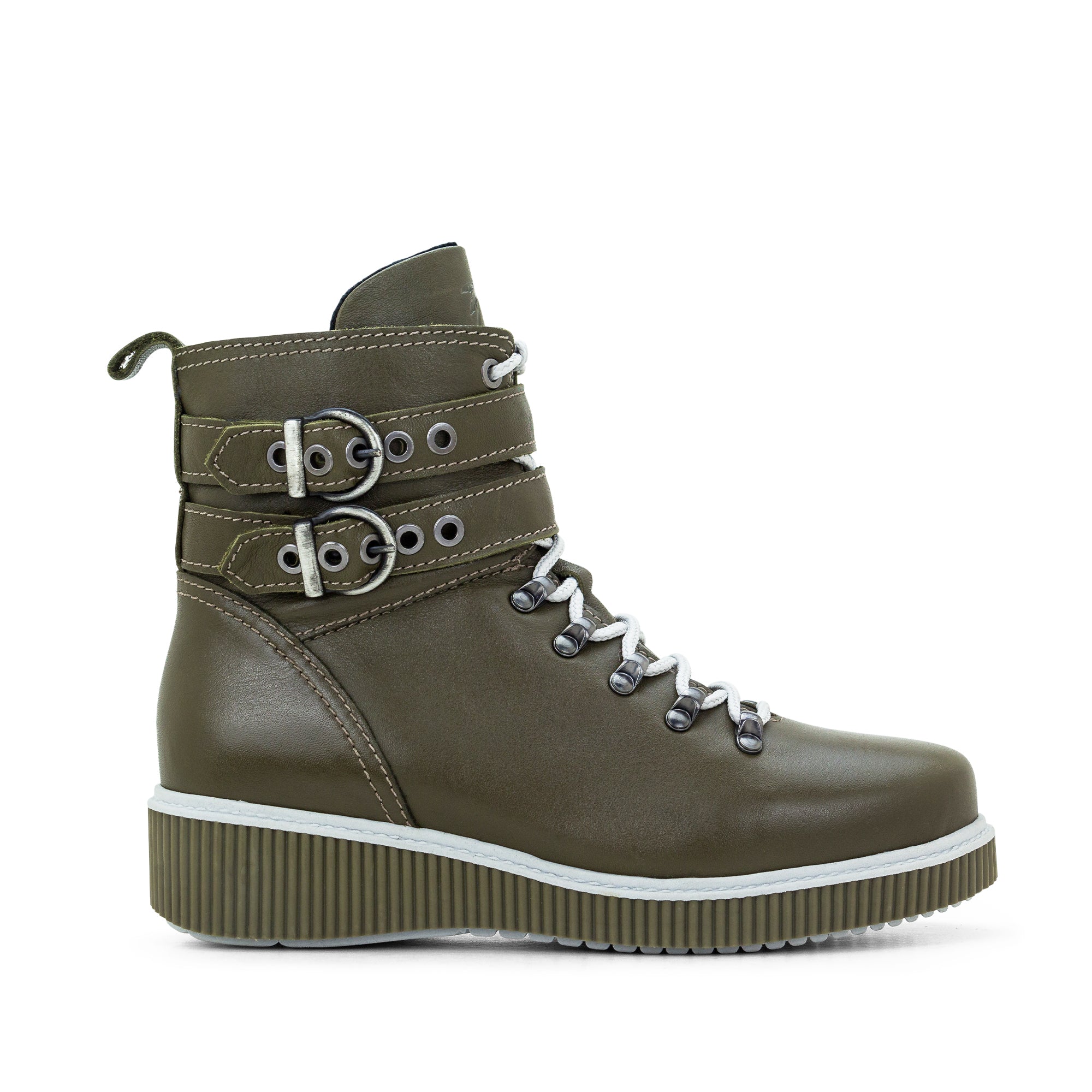 Dromedaris Jessie Leather Wedge Boot