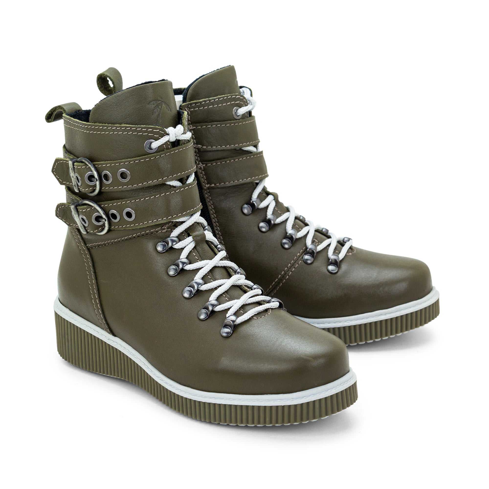 Dromedaris Jessie Leather Wedge Boot