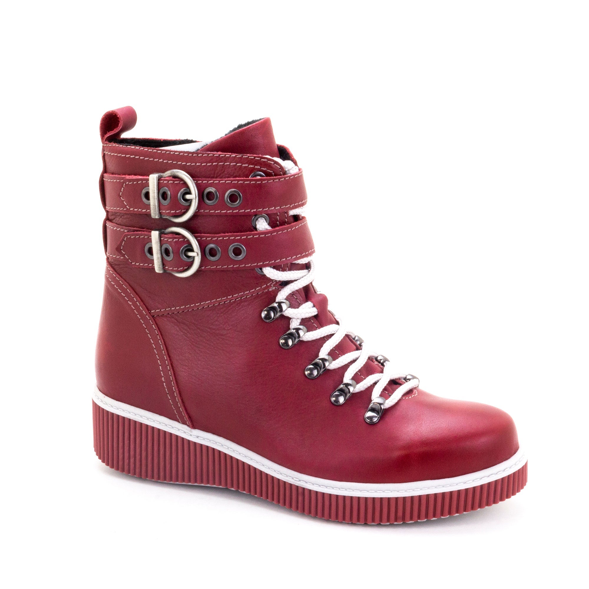 Dromedaris Jessie Leather Wedge Boot