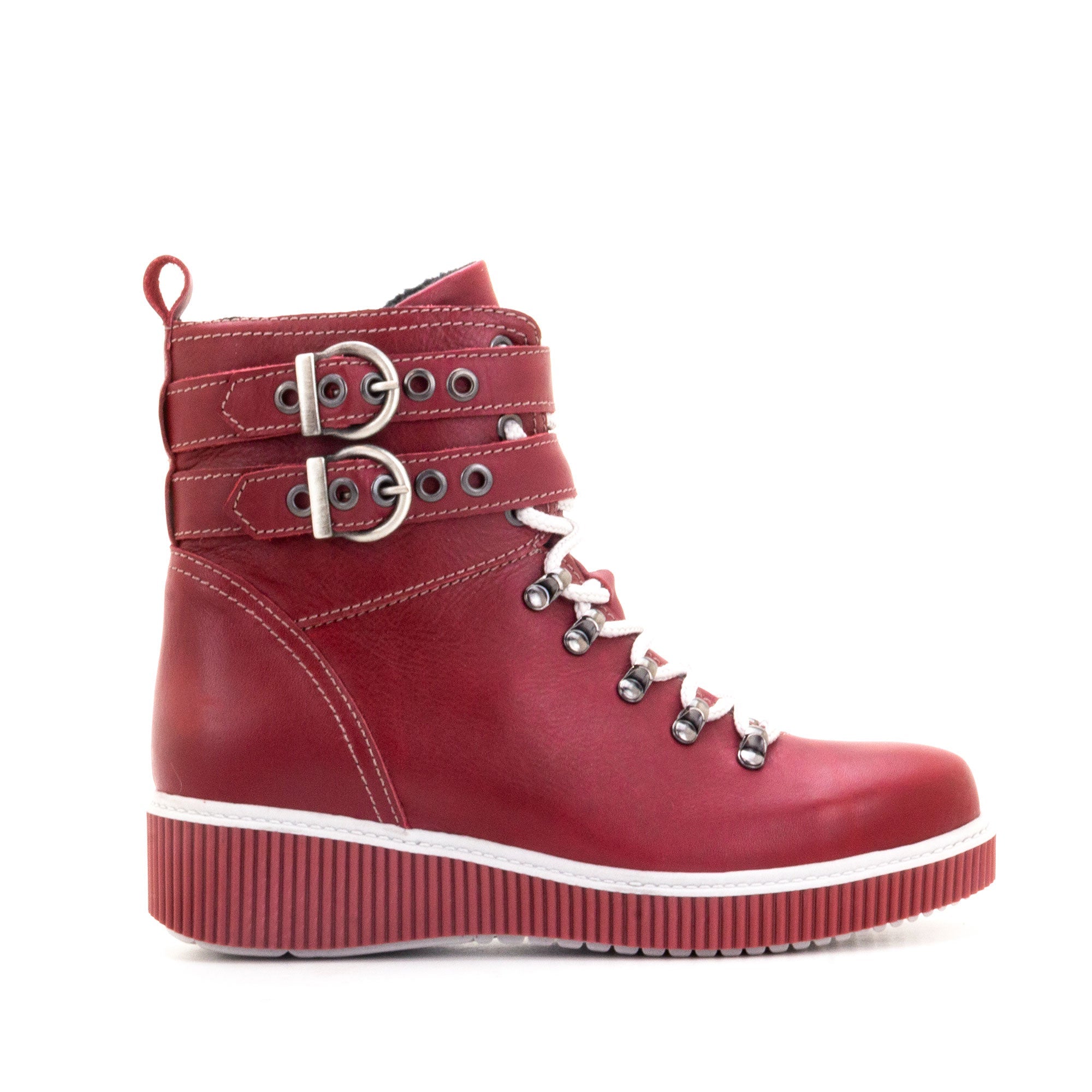 Dromedaris Jessie Leather Wedge Boot