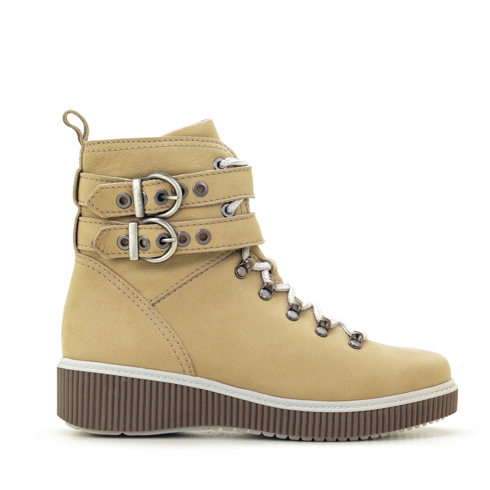 Dromedaris Jessie Leather Wedge Boot