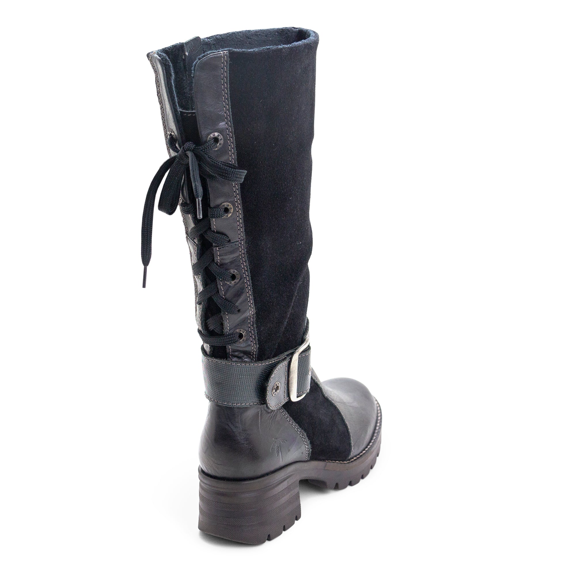 Dromedaris Kadia Mid-Calf Leather & Suede Boot