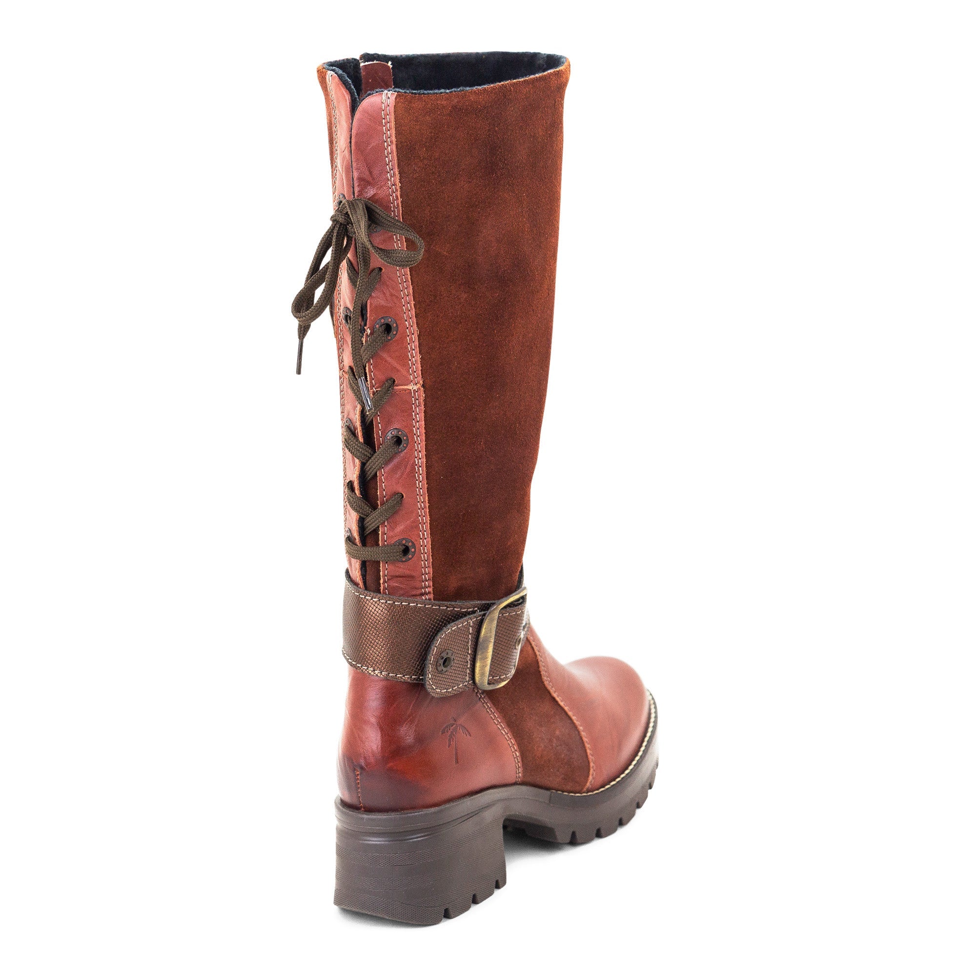 Dromedaris Kadia Mid-Calf Leather & Suede Boot