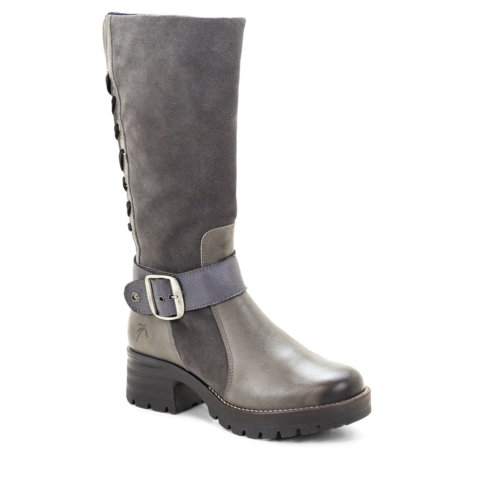 Dromedaris Kadia Mid-Calf Leather & Suede Boot
