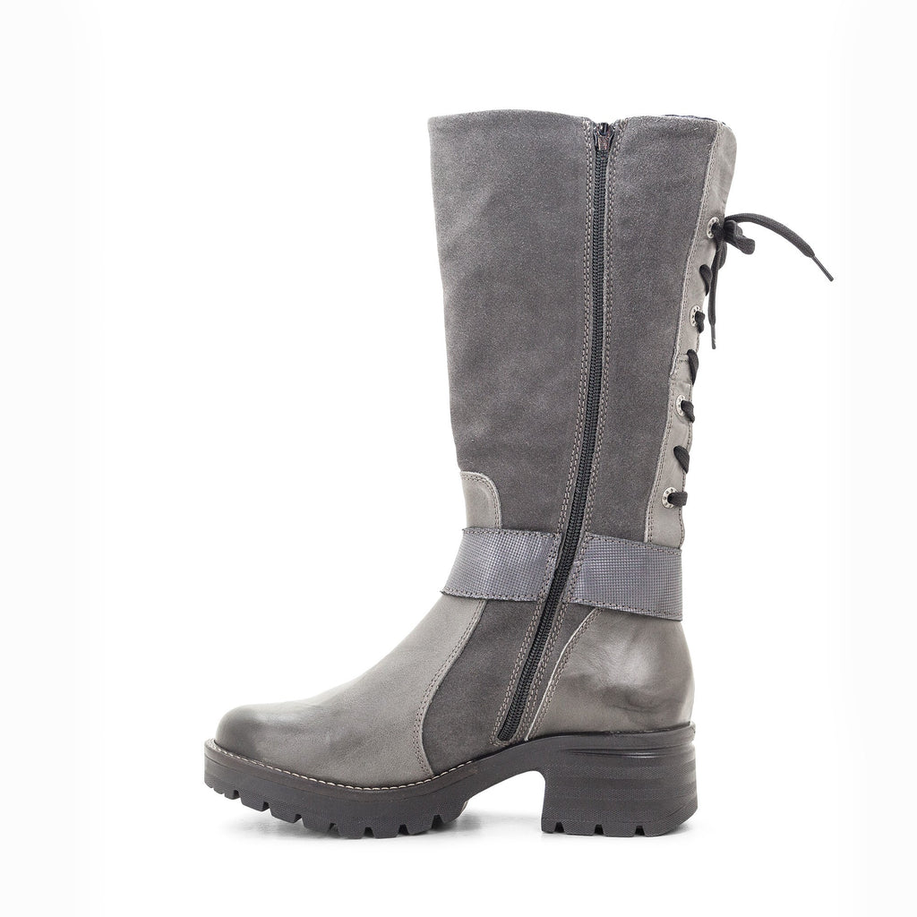 Dromedaris Kadia Mid-Calf Leather & Suede Boot