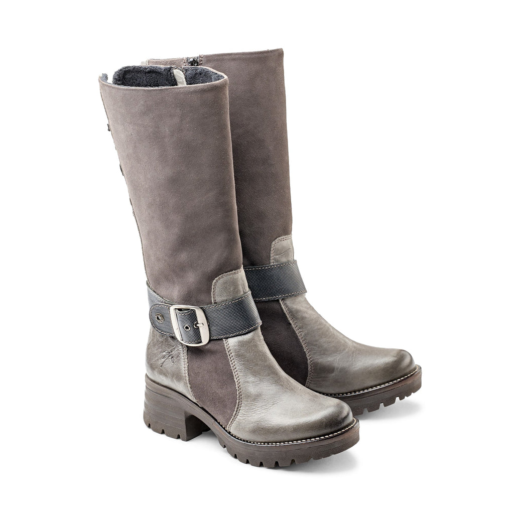 Dromedaris Kadia Mid-Calf Leather & Suede Boot