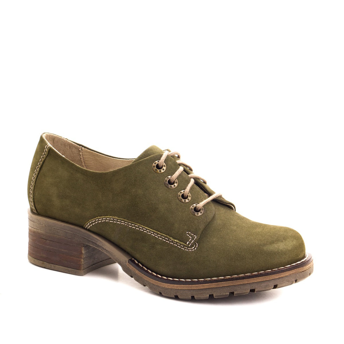 Dromedaris Kaley Lace-Up Nubuck Shoes