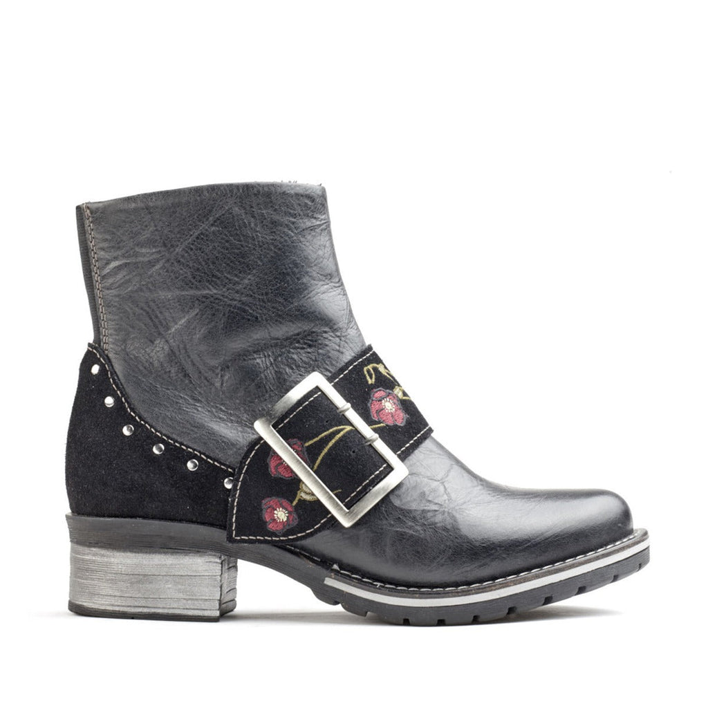 Dromedaris Kamilah Scrunched Leather & Suede Boot