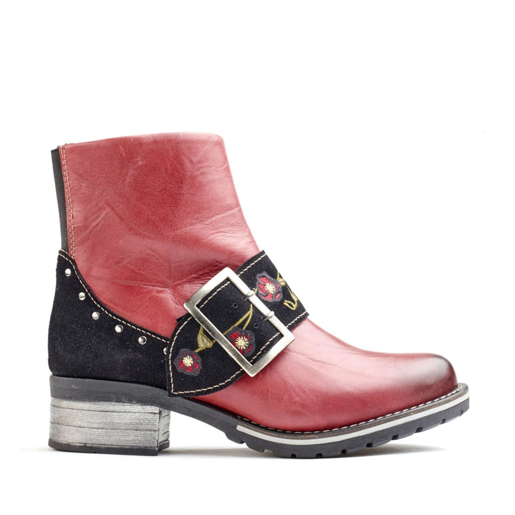 Dromedaris Kamilah Scrunched Leather & Suede Boot