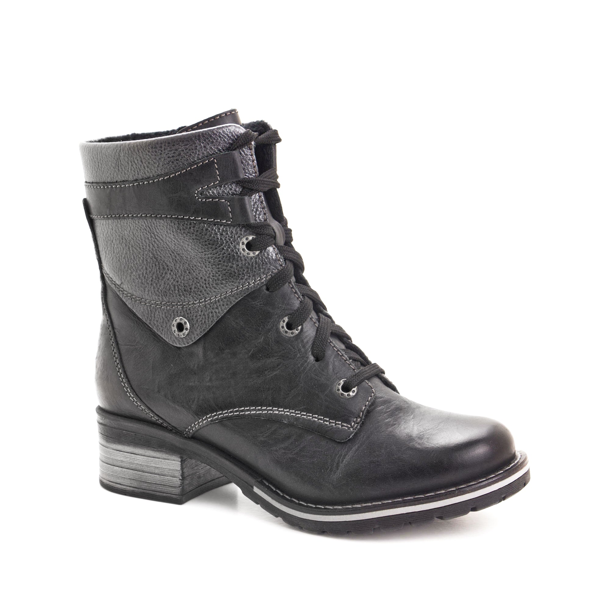 Dromedaris Kara Metallic Scrunched Leather Boot