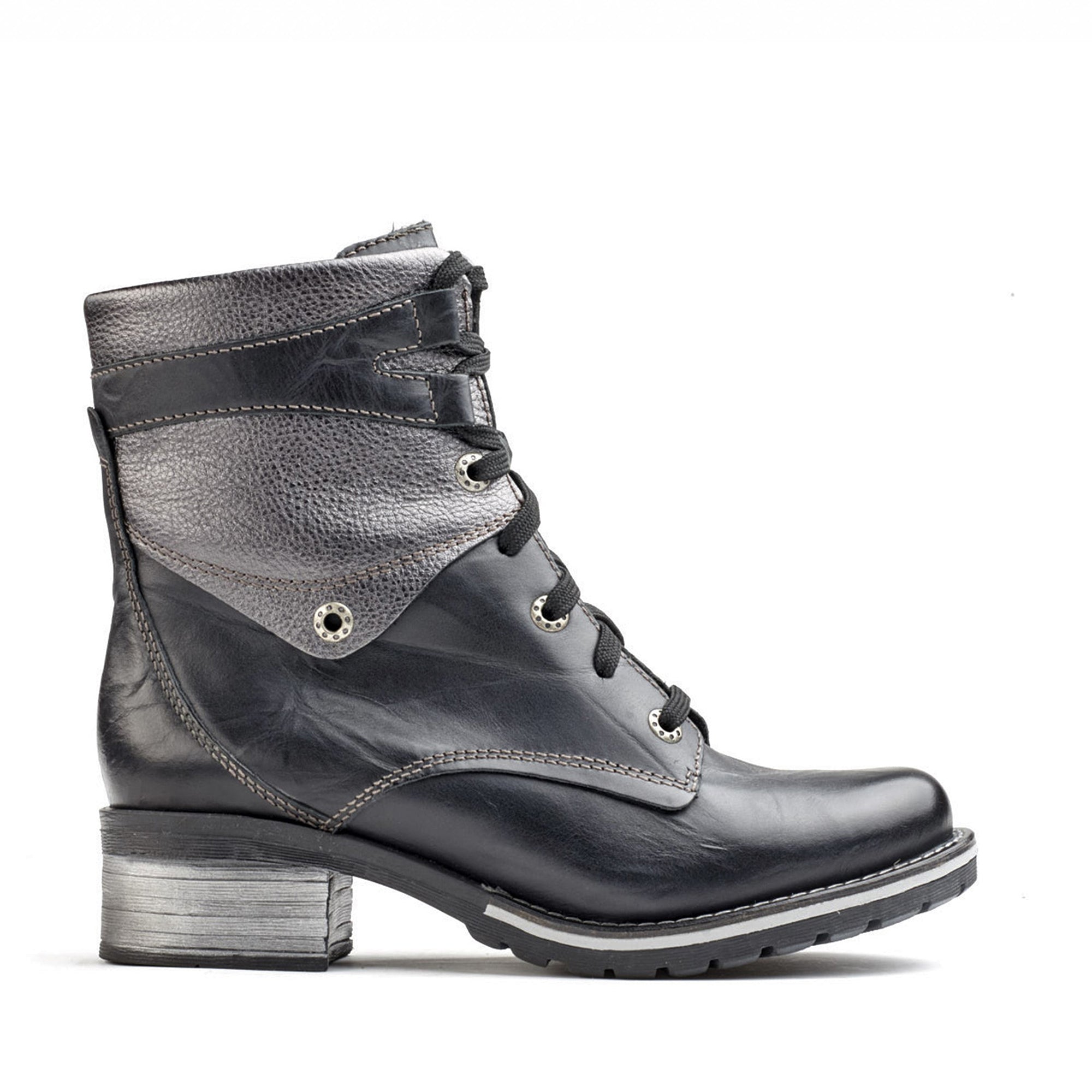 Dromedaris Kara Metallic Scrunched Leather Boot