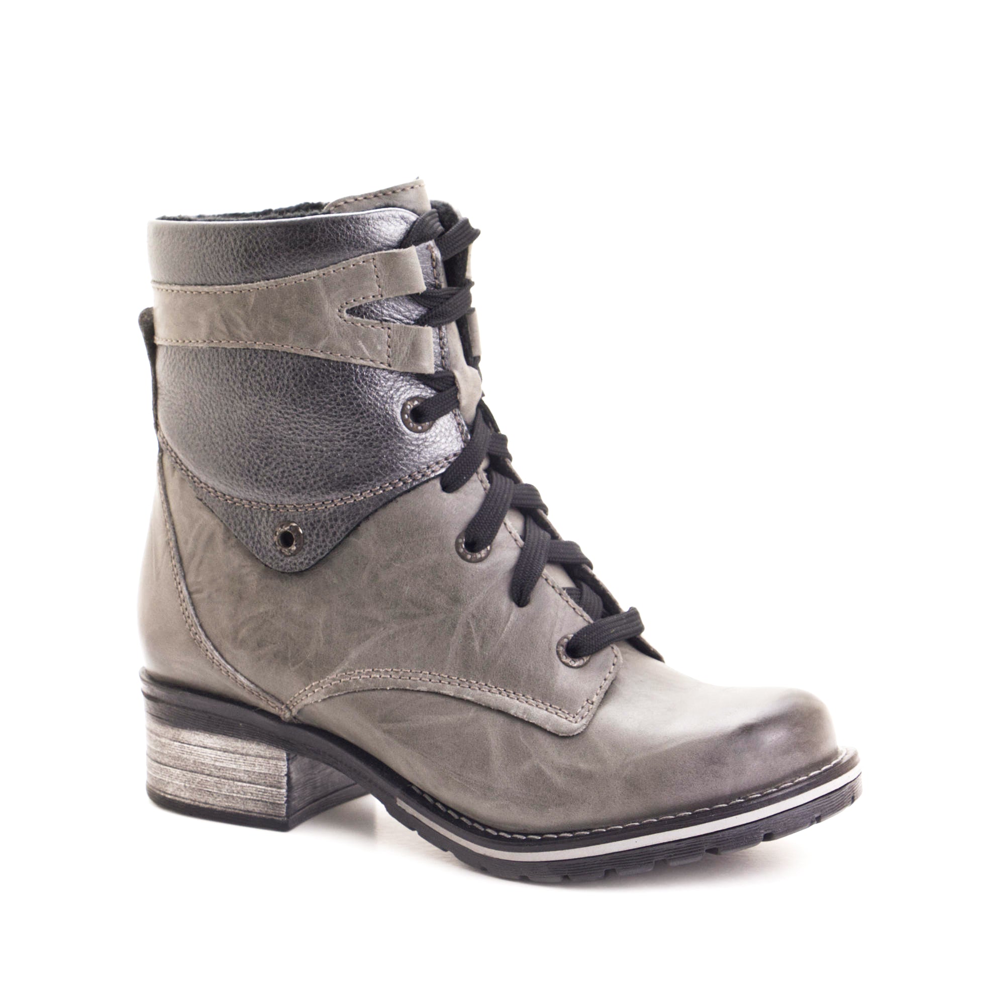 Dromedaris Kara Metallic Scrunched Leather Boot