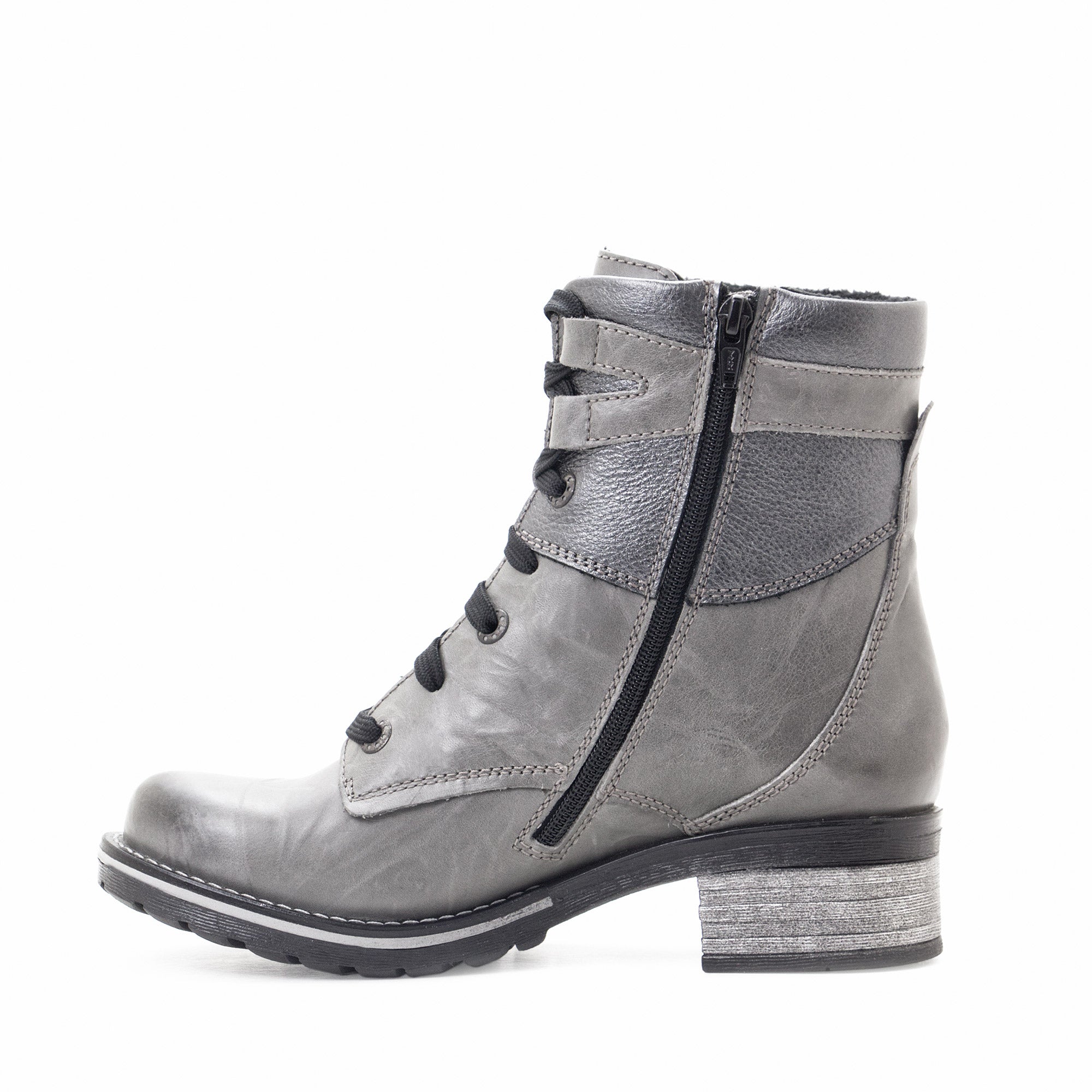 Dromedaris Kara Metallic Scrunched Leather Boot