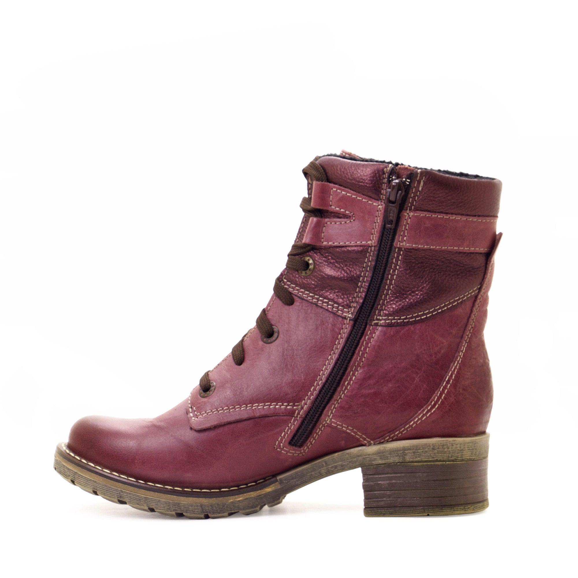 Dromedaris Kara Metallic Scrunched Leather Boot