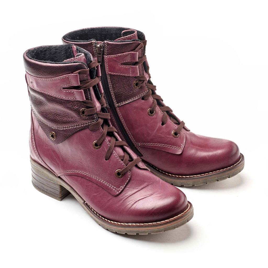 Dromedaris Kara Metallic Scrunched Leather Boot