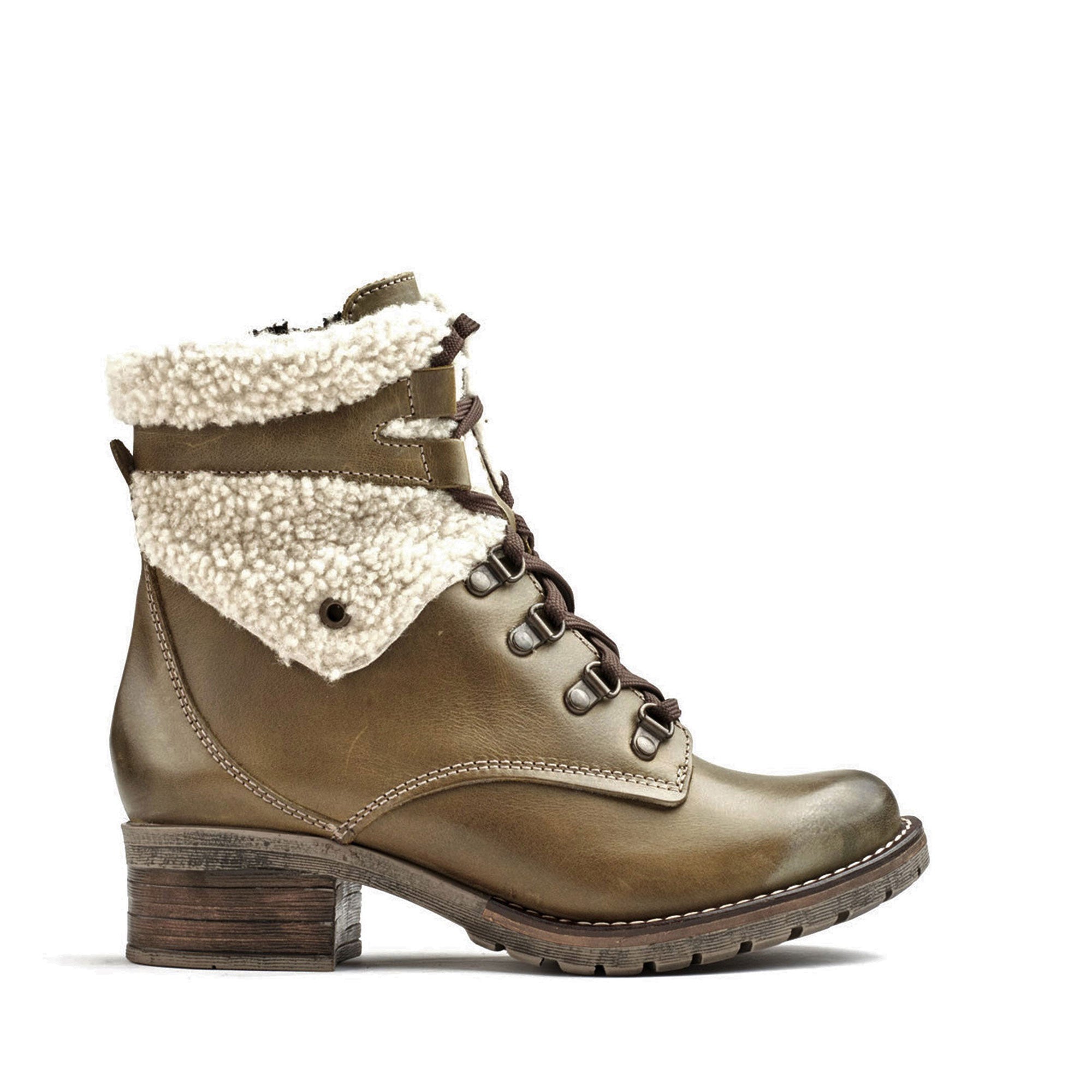 Dromedaris Kara Leather & Shearling Boot