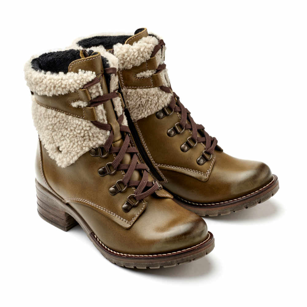 Dromedaris Kara Leather & Shearling Boot