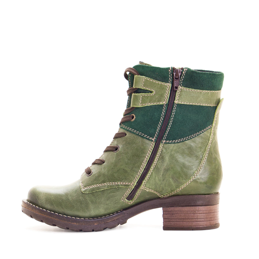 Dromedaris Kara Scrunched Leather & Suede Boot