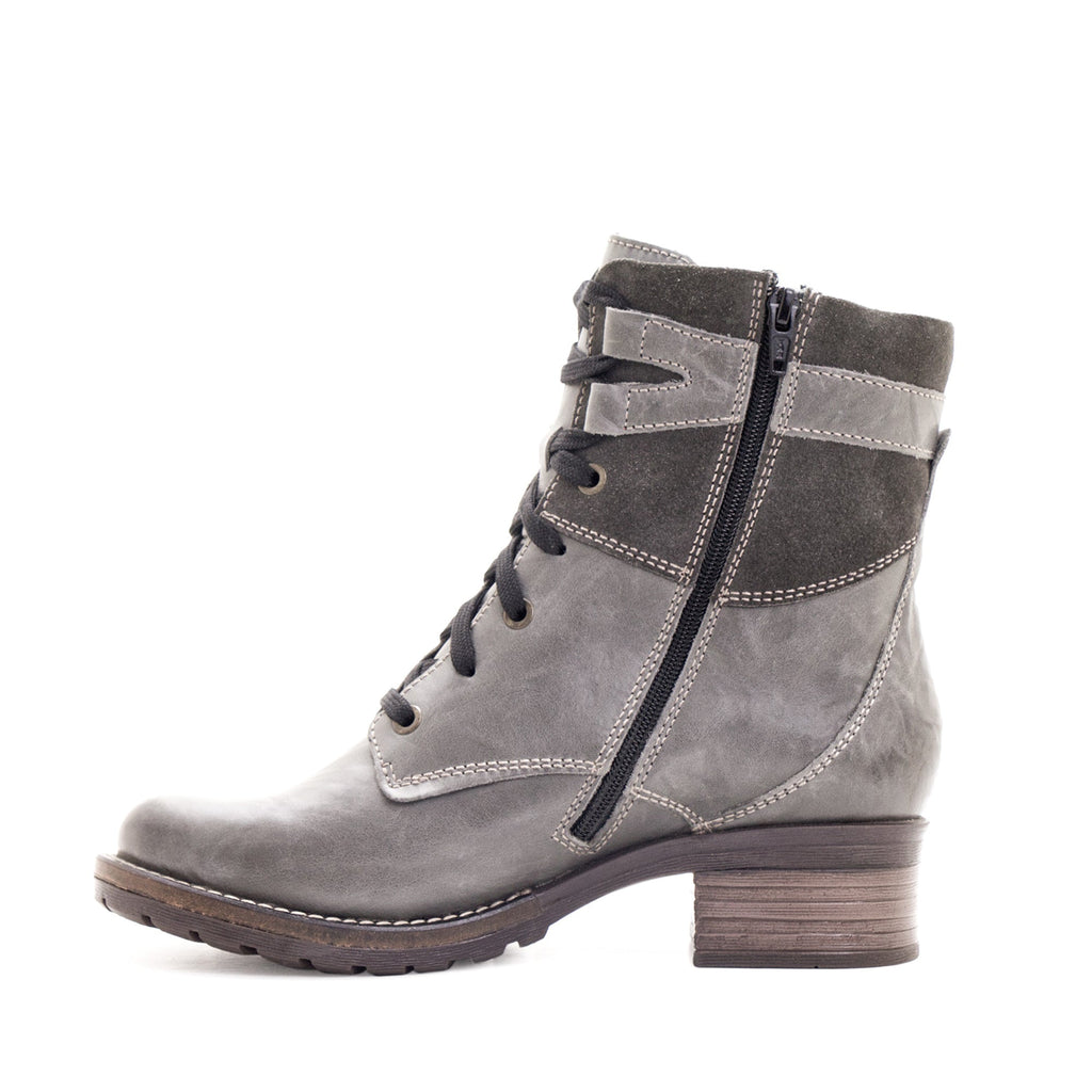 Dromedaris Kara Scrunched Leather & Suede Boot