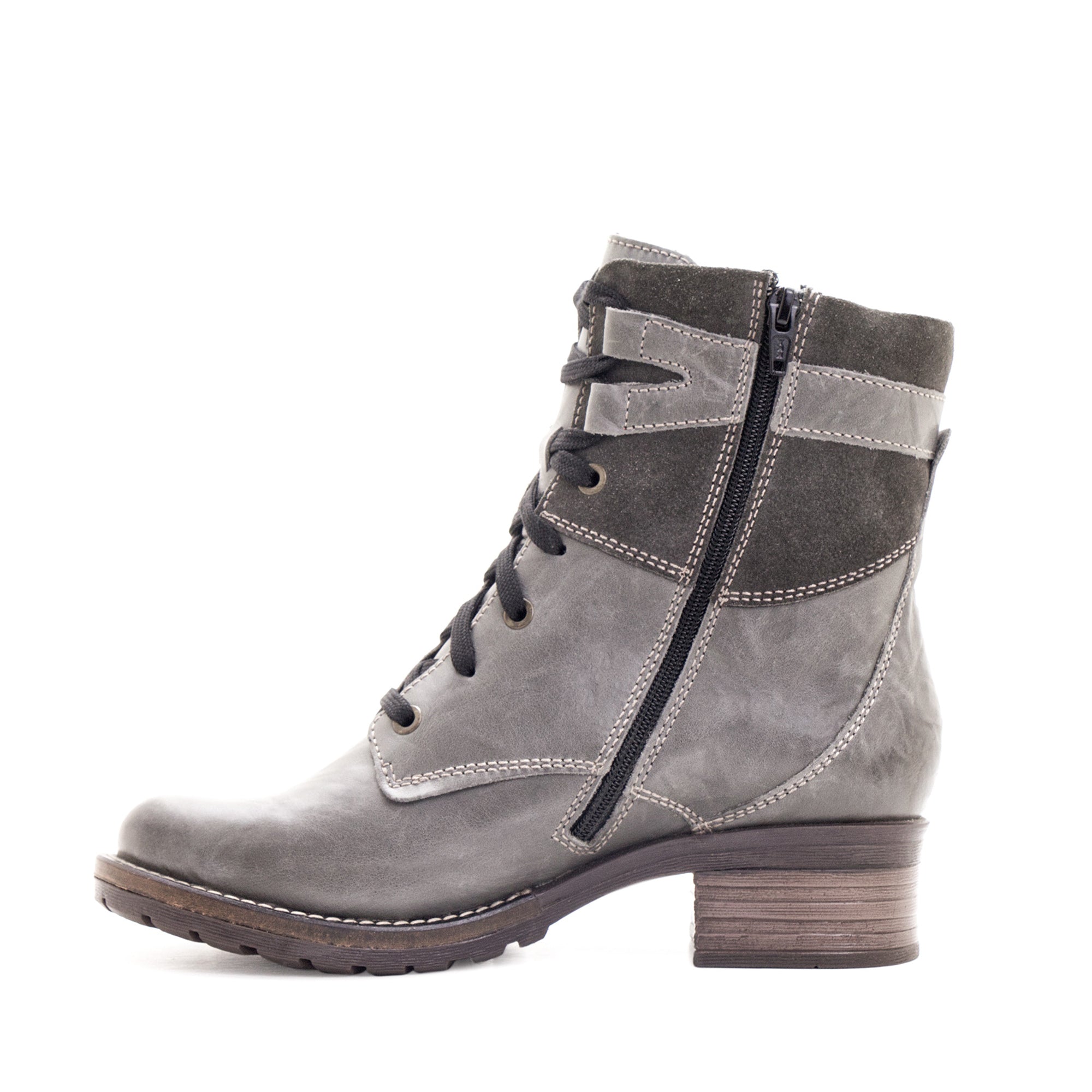 Dromedaris Kara Scrunched Leather & Suede Boot