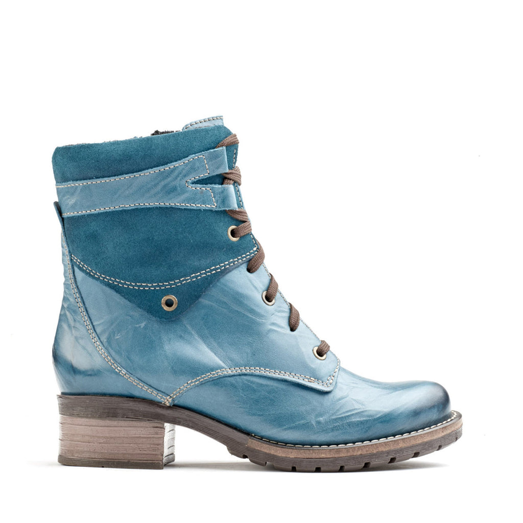 Dromedaris Kara Scrunched Leather & Suede Boot